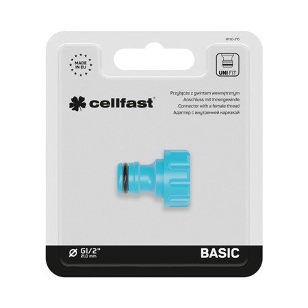 Przyłącze z gwintem wewnętrznym 1/2" BASIC Cellfast 50-210