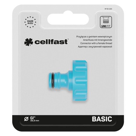 Przyłącze z gwintem wewnętrznym 1" BASIC Cellfast 50-220