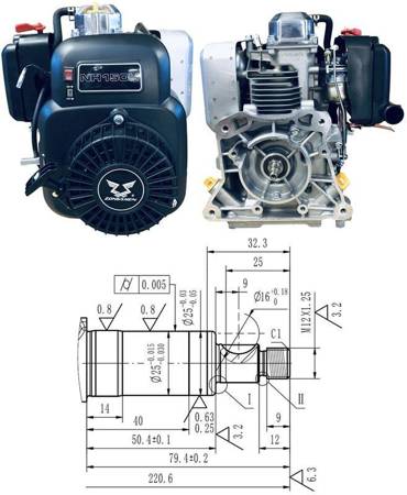 SILNIK NH150H 149cm3 WAŁ POZIOMY ZONGSHEN 01-99022