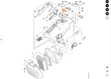 STIHL PRZEŁĄCZNIK TS 420 4238-430-0501