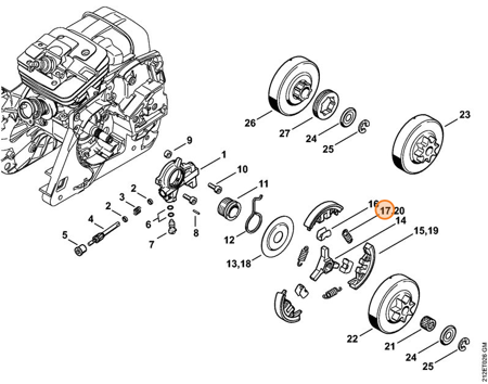 STIHL Sprężyna Sprzęgła Piły 0000-997-5816