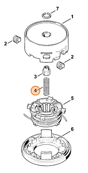 STIHL Sprężyna głowicy koszącej AutoCut 30-2 0000-997-1601