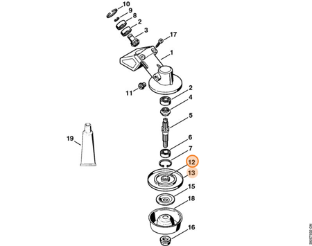 STIHL Tarcza Dociskowa Kosy - Talerz 4137-710-3800