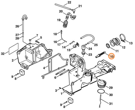 Stihl Przewód Impulsu TS400 TS700 TS800 4223-141-8600