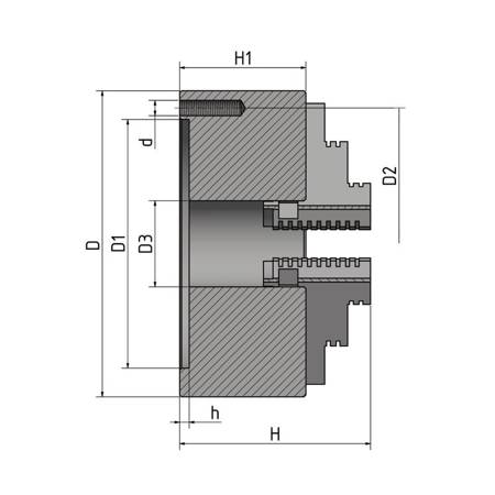 UCHWYT TOKARSKI CENTRYCZNY 125mm OPTIMUM 3442812