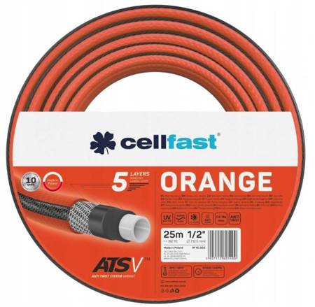 WĄŻ OGRODOWY ORANGE 1/2" 25M CELLFAST 15-002