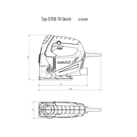 WYRZYNARKA STEB 70 QUICK 570W METABO 601040500