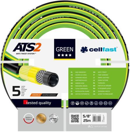 Wąż ogrodowy 5/8'' 25 m GREEN ATS2™ Cellfast 15-110