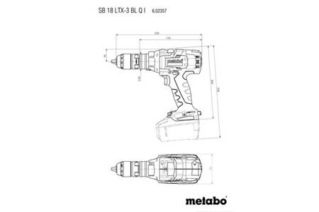 Wiertarka udarowa akumulatorowa SB18LTX-3  BL Q  I + walizce z ładowarką + 2 akumulatory Metabo 602357660