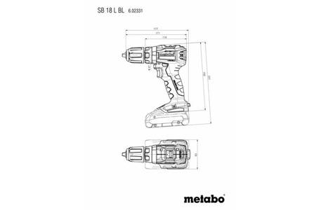 Wiertarko-wkrętarka akumulatorowa SB 18L BL Metabo 602331840