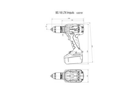 Wiertarko-wkrętarka akumulatorowa SB 18LTX IMPULS Metabo 602192840