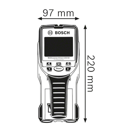 Wykrywacz metalu D-tect 150SV BOSCH 0601010008