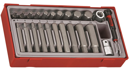 Zestaw Nasadek 6-Kątnych 23szt TENG TOOLS 68850106