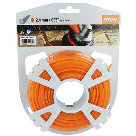 Żyłka Tnąca Kwadratowa STIHL 2,4mm 43m 0000-930-2640