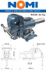 Imadło Ślusarskie Stołowe Wielofunkcyjne 3D 150mm z Kowadłem NOMI