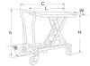 Stół nożycowy jezdny podnośnik 500kg Viber-System SNJ50