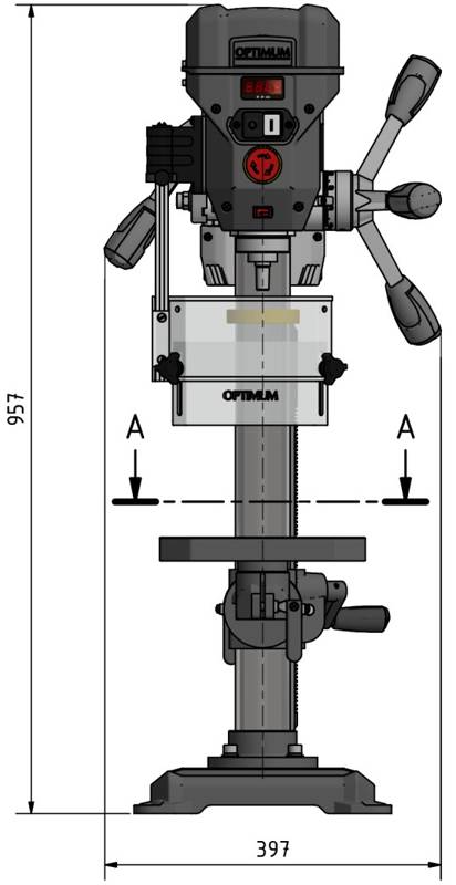 Wiertarka Stojąca Optidrill DQ 20V Optimum 3191080